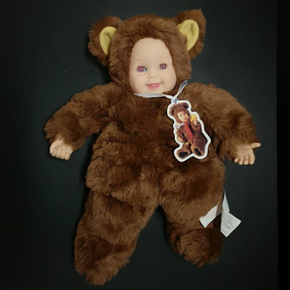Vintage Anne Geddes 1997 Baby Teddy Bear Soft Plush Stuffed 15"